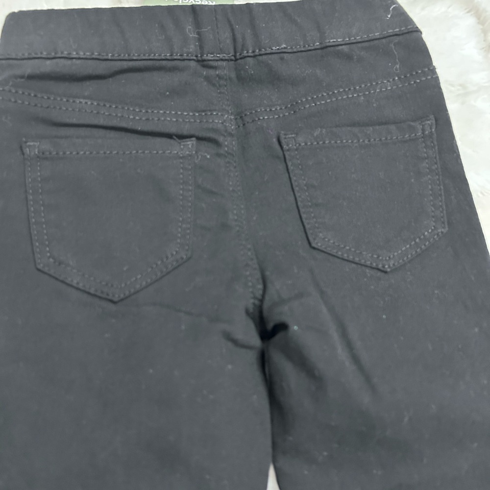 H&M NWT Girl Black Stretch Flare Jeans with Front and back pockets‎ Size 3T - Picture 6 of 8